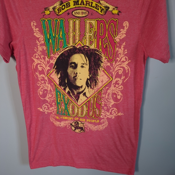 Bob Marley And The Wailers Jamaica Collection Exodus Tee Men’s Size S Red - Picture 3 of 5